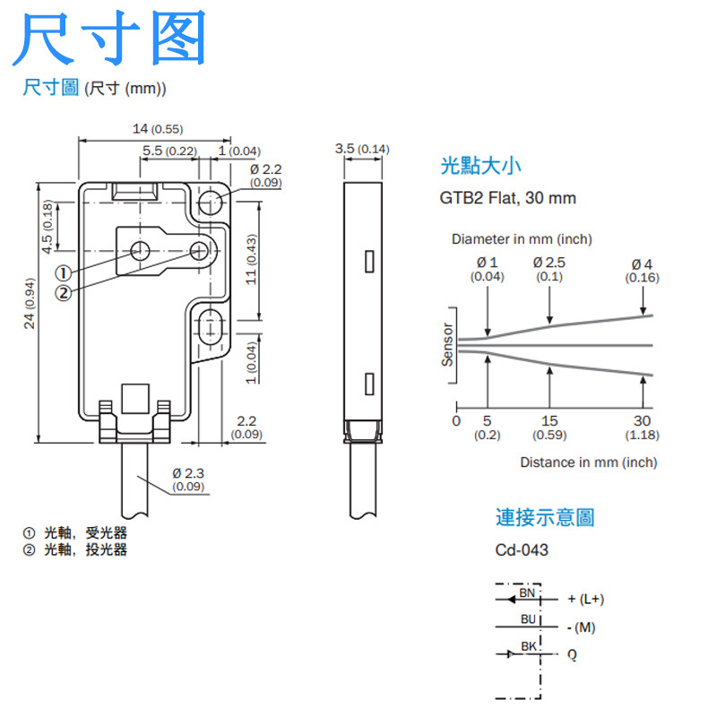 SICK迷你型光電感測器GTB2F-F1131 1093734漫反射光电传感器